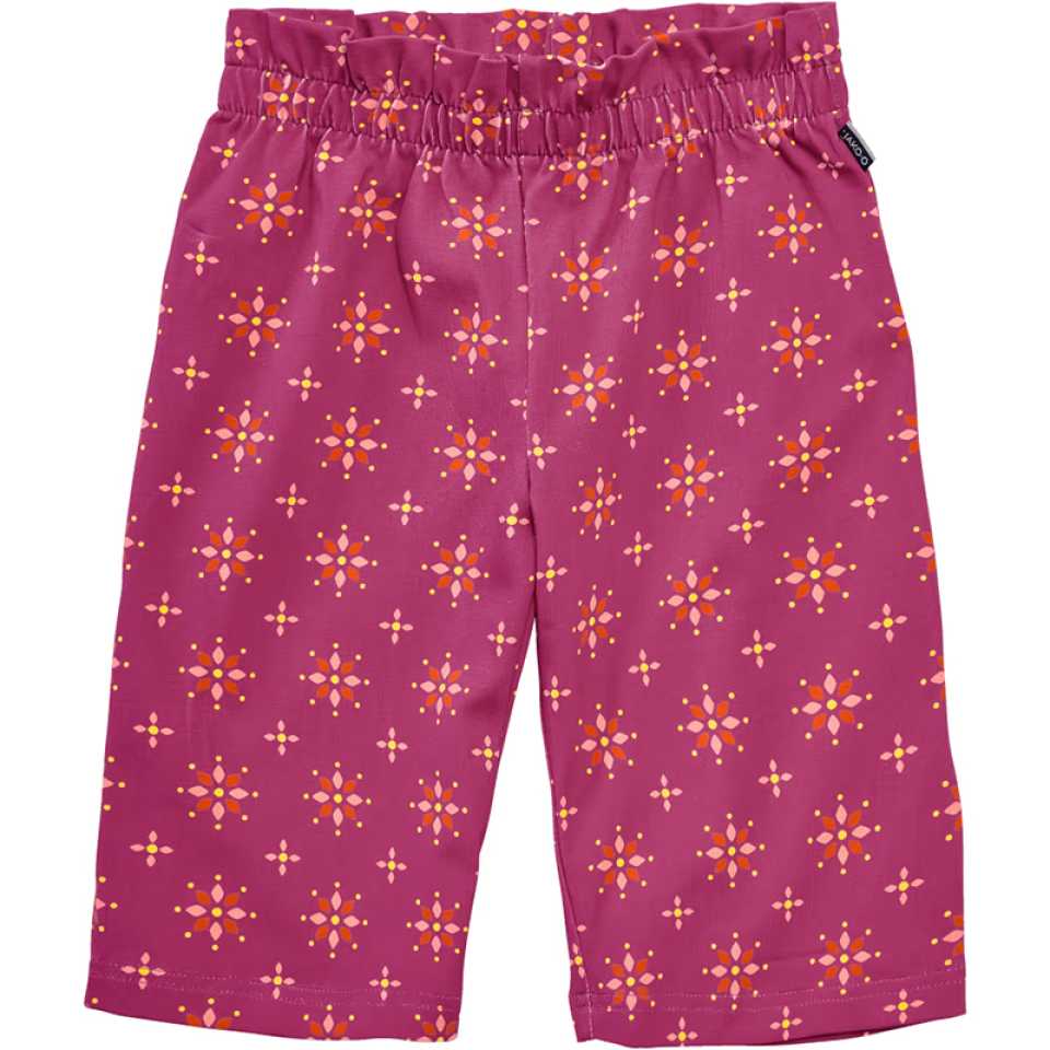 Pantaloni 3/4 roz, din bumbac organic