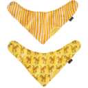 Set bavete bebe de culoare galbenă