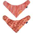 Set bavețici triunghiulare de culoare roșie