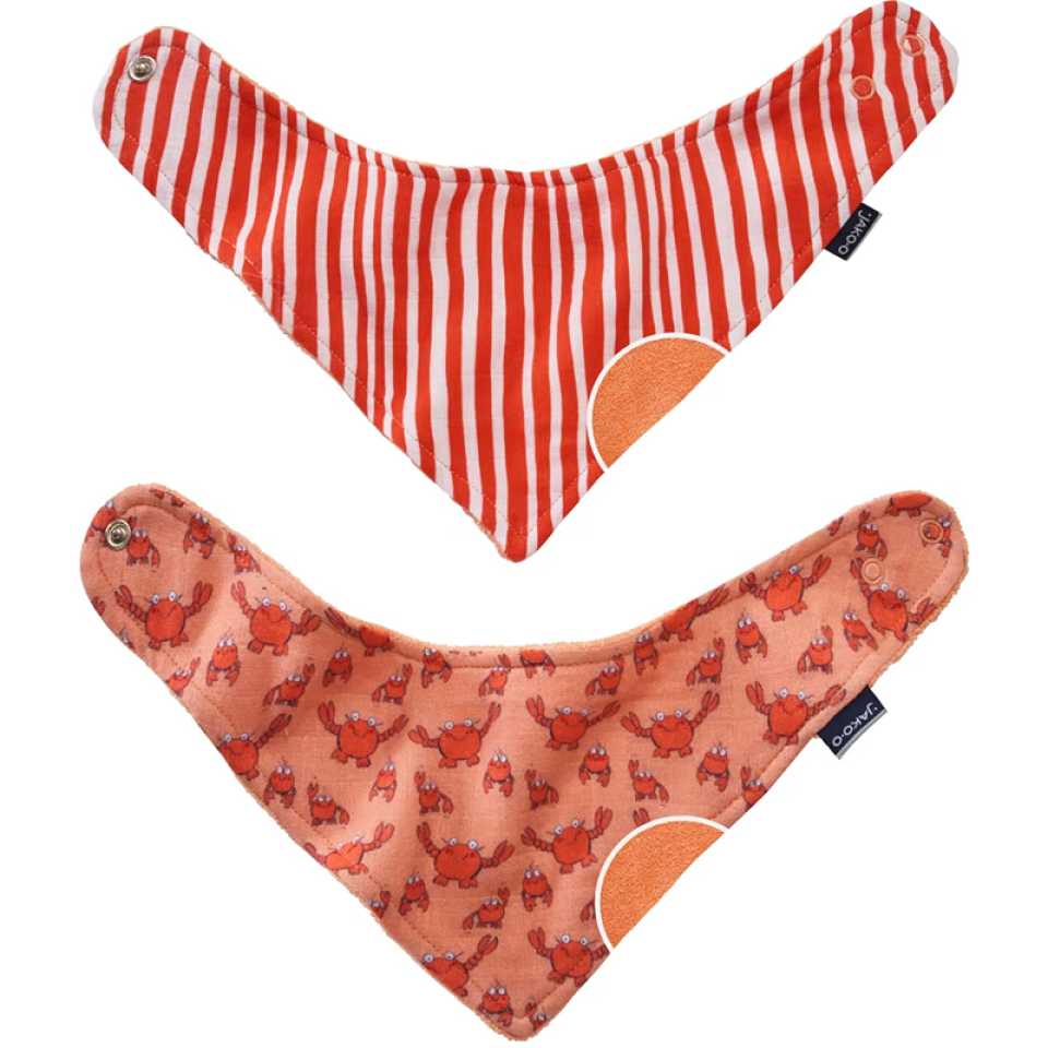 Set bavețici triunghiulare de culoare roșie