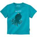 Tricou albastru cu imprimeu caracatiță