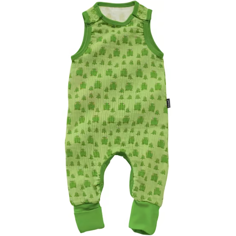 Salopetă verde din muselină moale