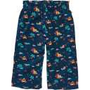 Pantaloni scurți bleumarin cu imprimeu palmieri