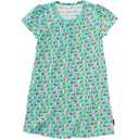 Rochie turcoaz cu imprimeu triunghiuri colorate