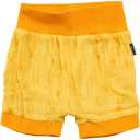 Pantaloni scurți galbeni din muselină