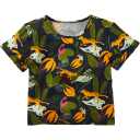 Tricou cu imprimeu frunze