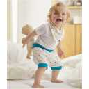 Pantaloni scurți din muselină albaștri