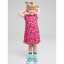 Rochie roz cu imprimeu fructe