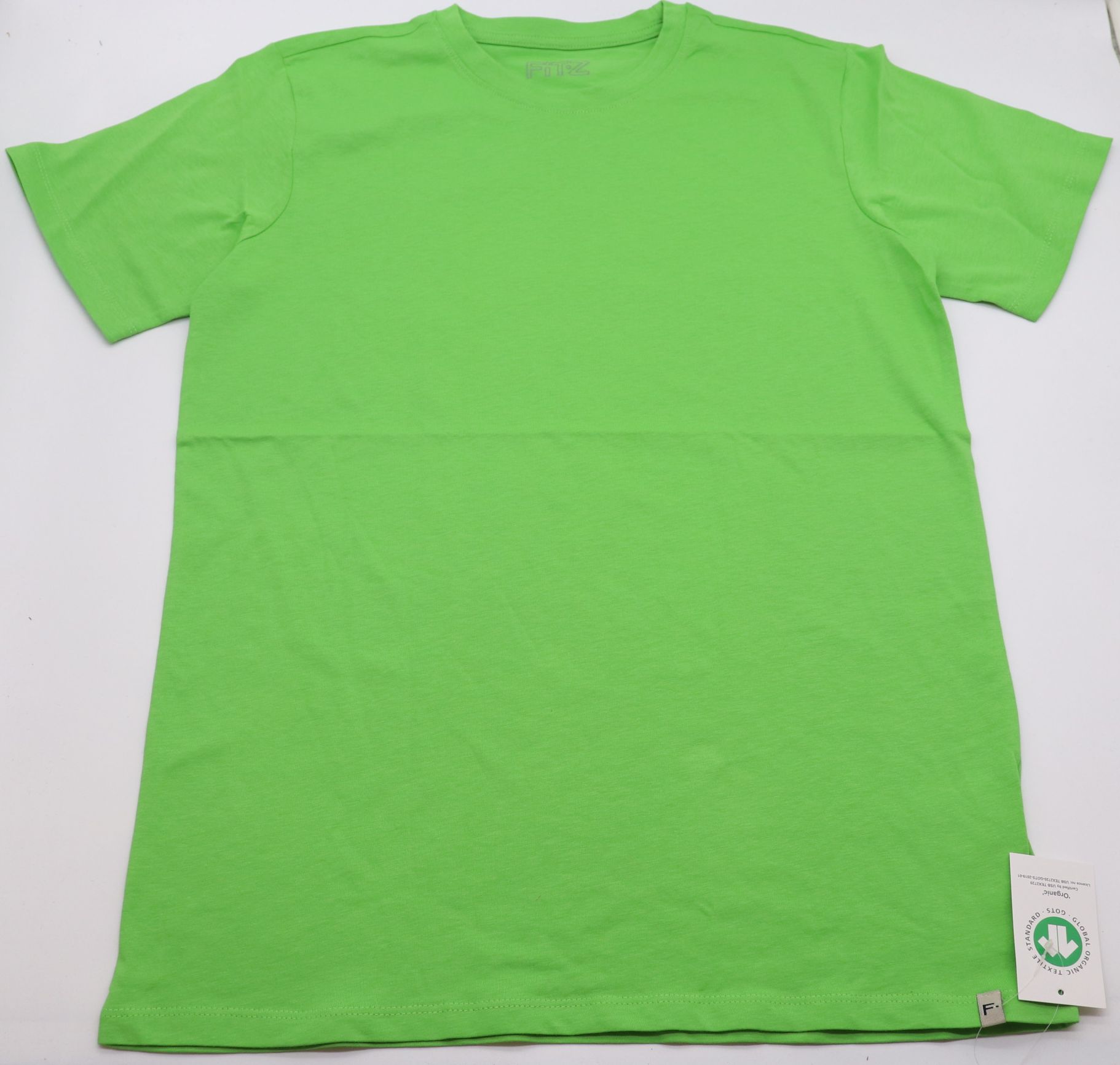 Tricou verde din bumbac organic