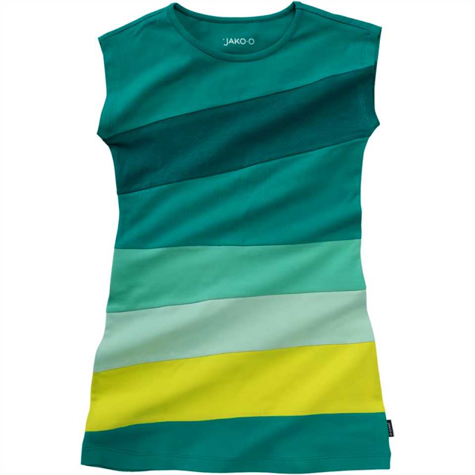 Rochie cu dungi verzi si galben