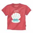 Tricou roșu cu imprimeu scoică