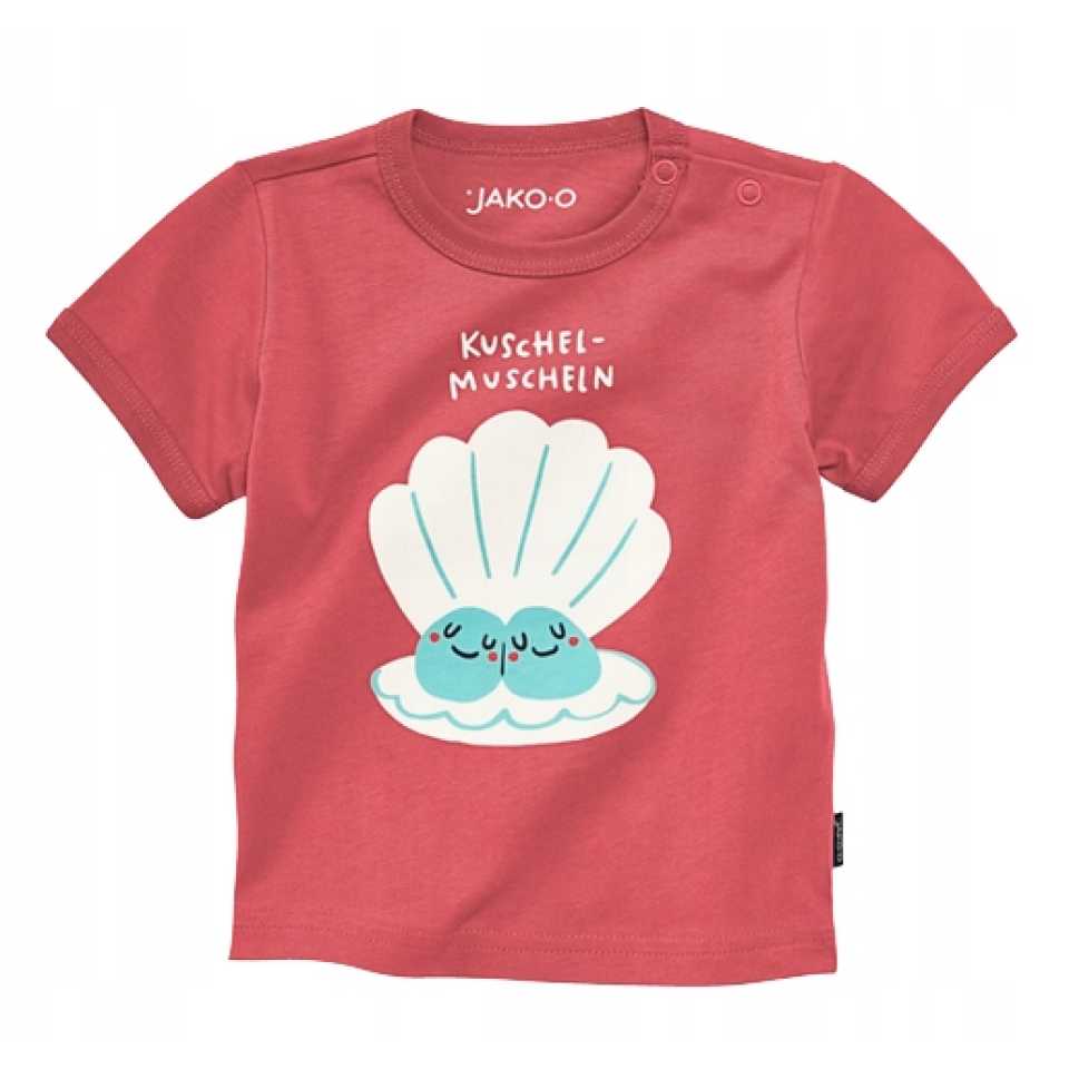 Tricou roșu cu imprimeu scoică