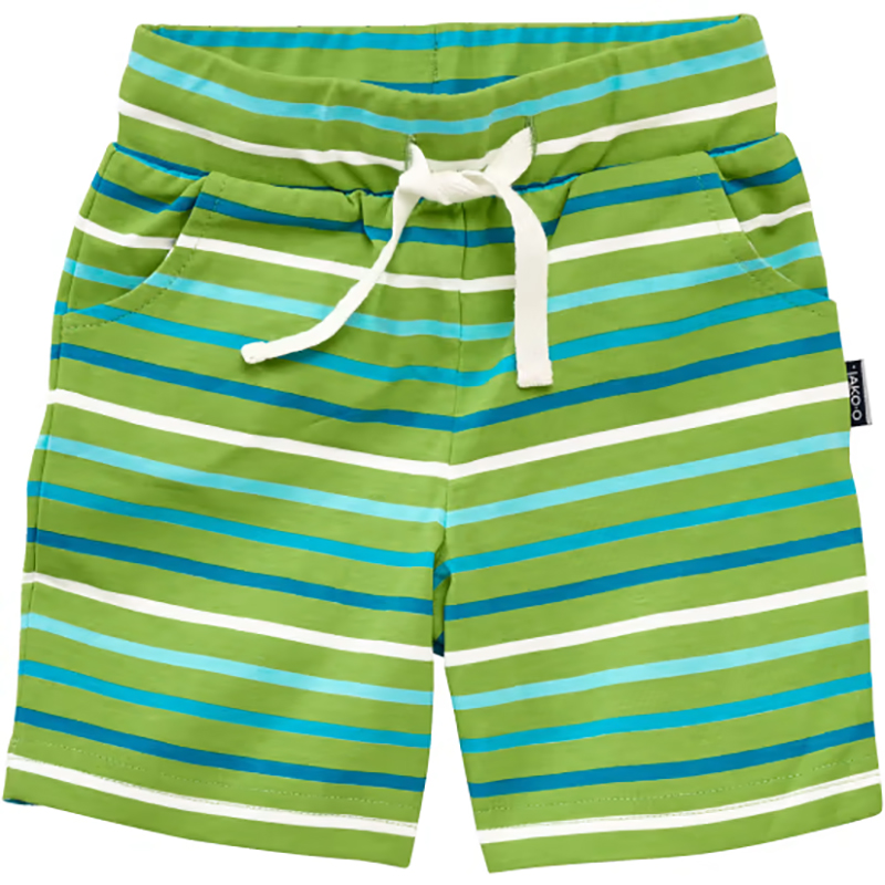 Pantaloni scurți verzi cu dungi