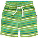 Pantaloni scurți verzi cu dungi