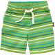 Pantaloni scurți verzi cu dungi