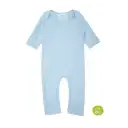 Salopetă bleu din bumbac organic pentru bebeluși