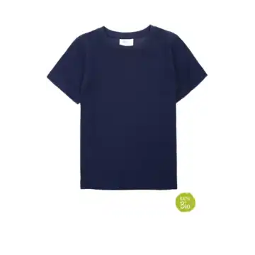 Tricou bleumarin din bumbac organic