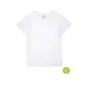 Tricou alb din bumbac organic