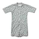 Costum de baie întreg cu fermoar și imprimeu floricele