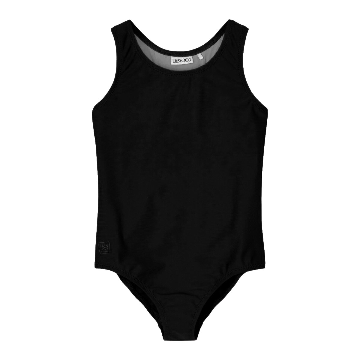 Costum de baie sport pentru fetițe, negru
