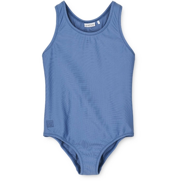 Costum de baie sport fetițe, albastru