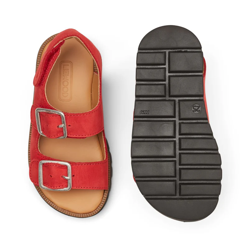 Sandale din piele Denis, rosii