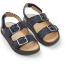 Sandale din piele Denis, bleumarin