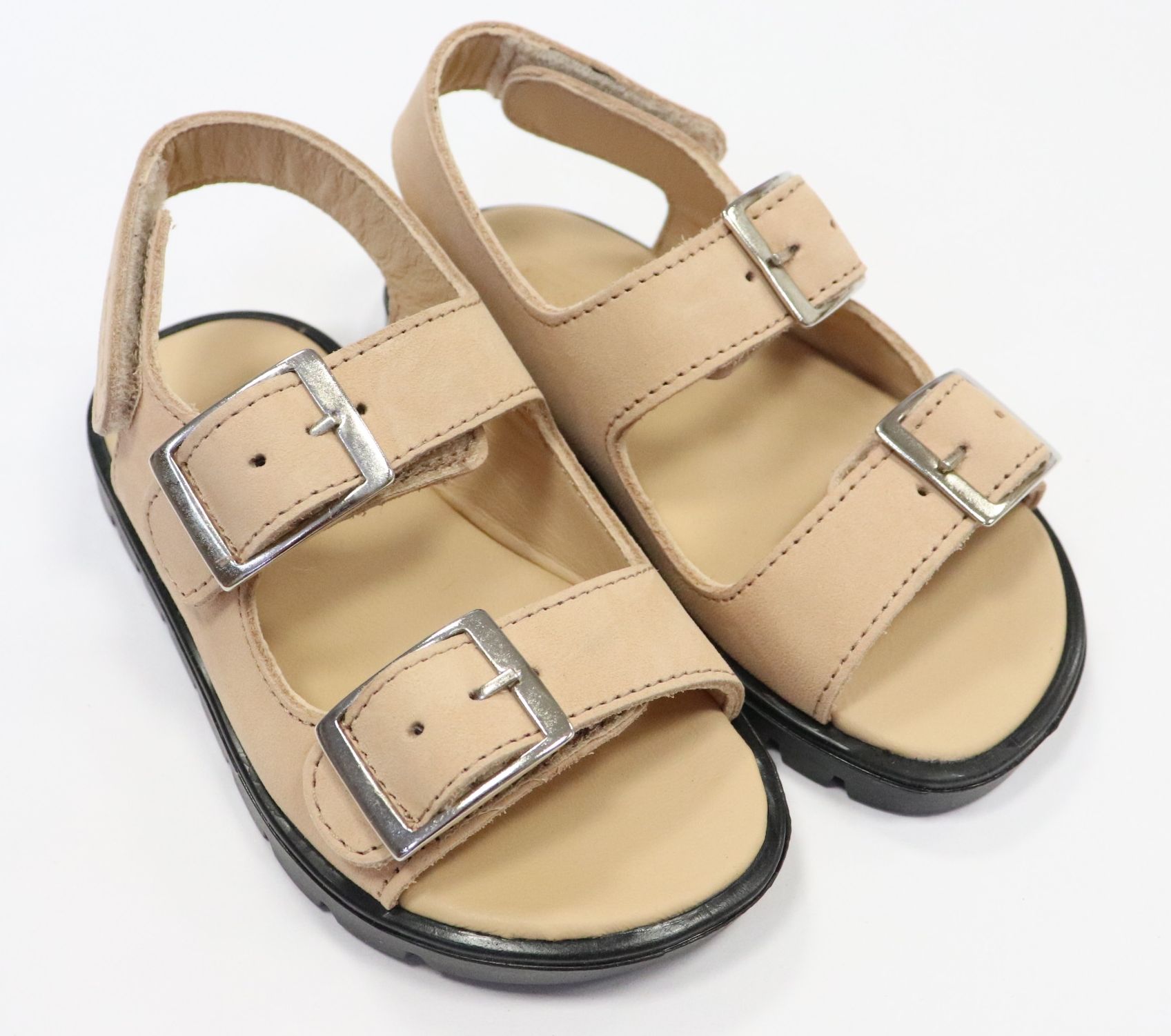 Sandale din piele Denis, roz prăfuit