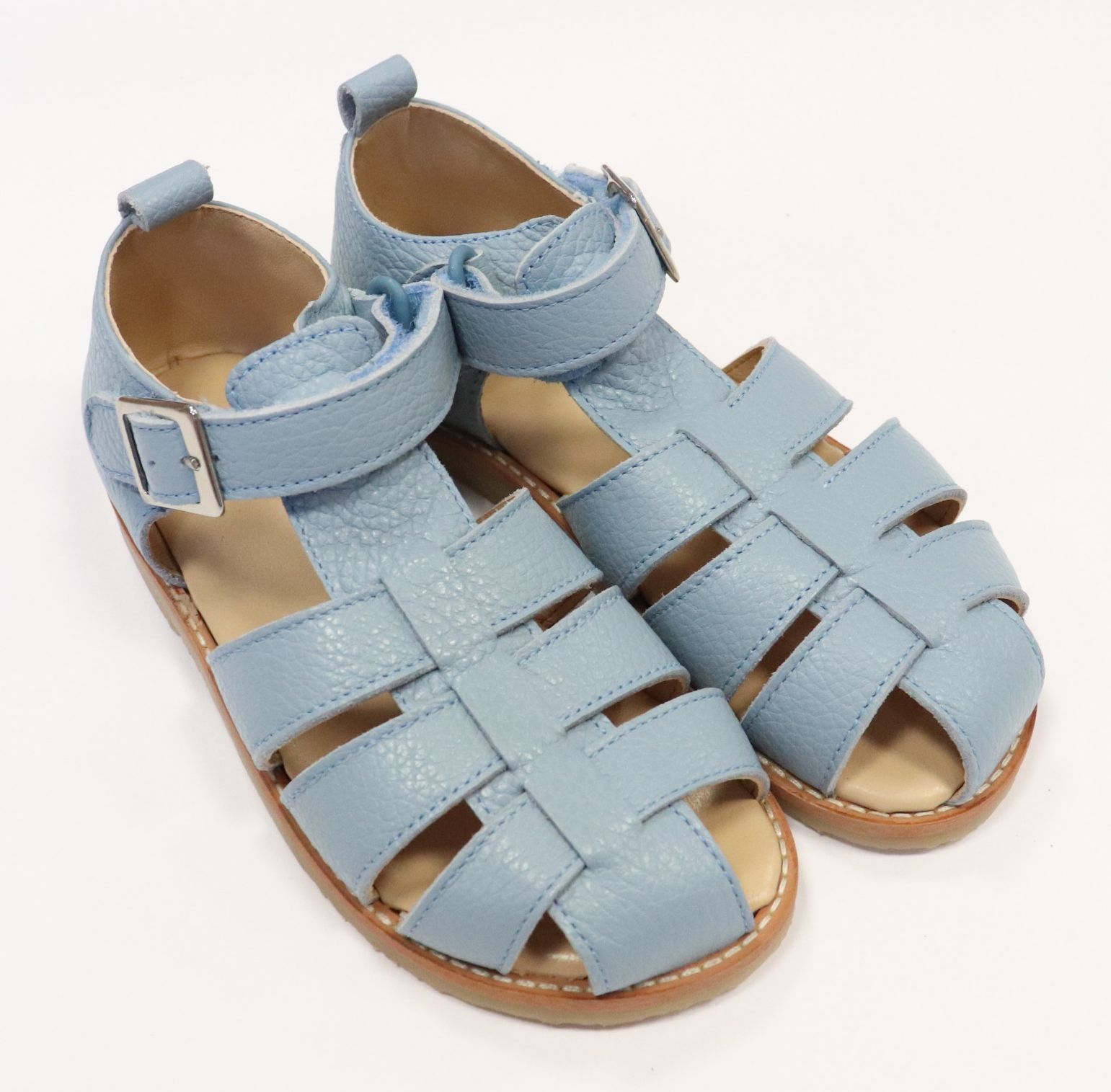 Sandale din piele Alex, bleu