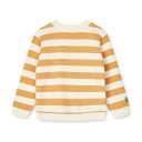 Bluză grosuță cu dungi galben și crem