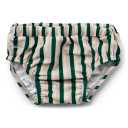 Slipi de înot pentru bebeluși Frej cu dungi verzi si crem