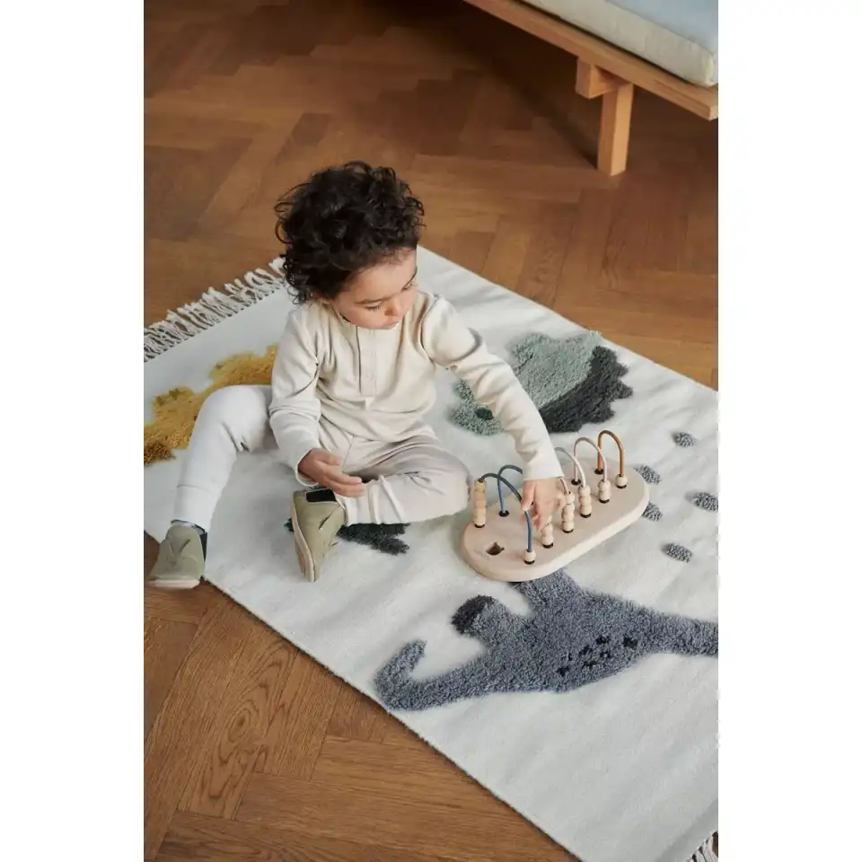 Covor din lână cu dinozauri 150×105 cm