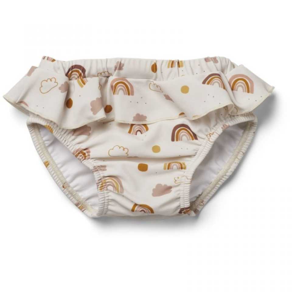 Slipi de baie pentru bebeluși Elise cu imprimeu curcubeu