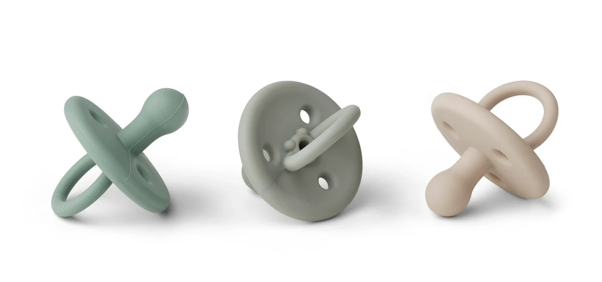 Set 3 suzete silicon Paula pentru băieți