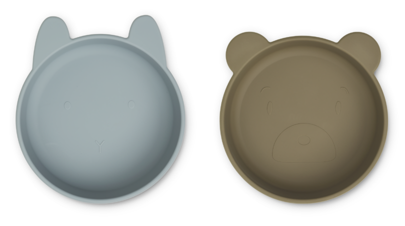 Set 2 boluri din silicon Vanessa cu urechiușe