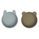 Set 2 boluri din silicon Vanessa cu urechiușe