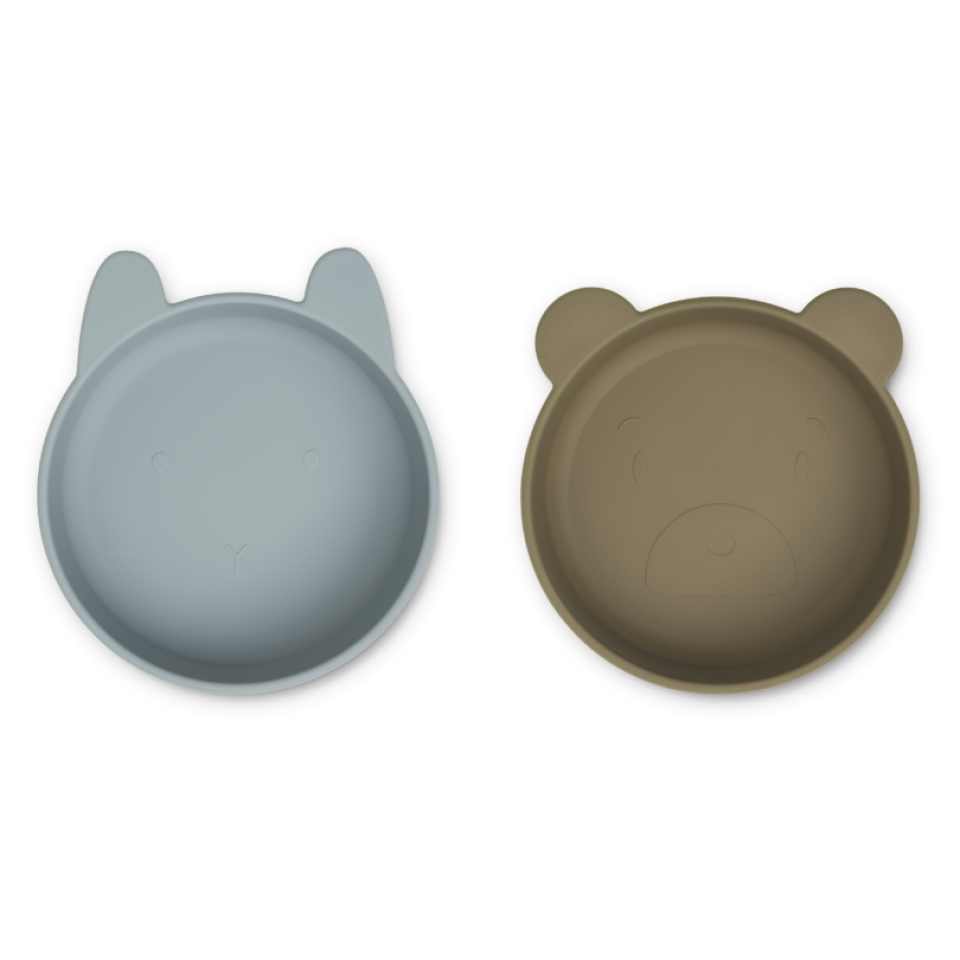 Set 2 boluri din silicon Vanessa cu urechiușe