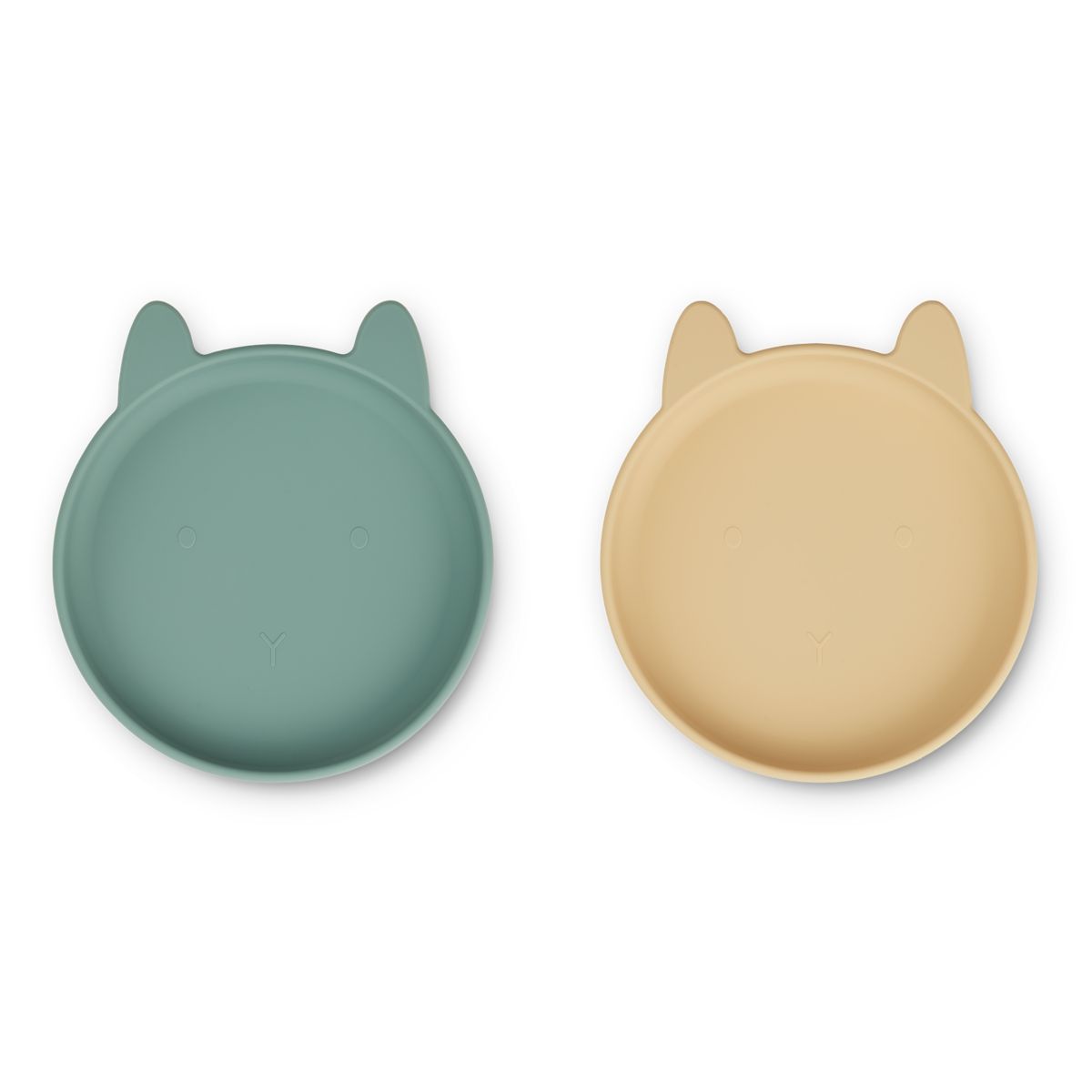 Set 2 farfurii din silicon Olivia model iepuraș