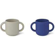 Set 2 căni Gene din silicon pentru bebeluși