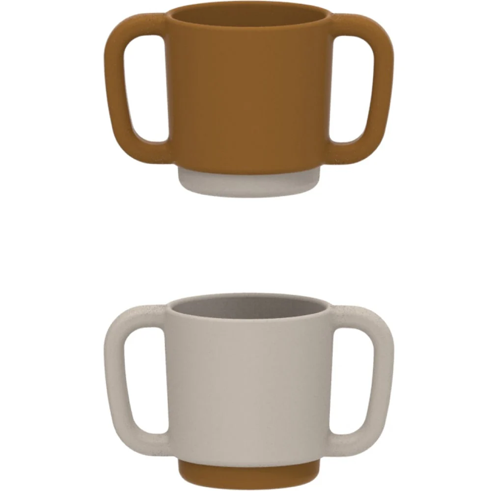 Set 2 căni pentru bebeluși Alicia, golden caramel