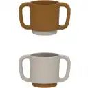 Set 2 căni pentru bebeluși Alicia, golden caramel