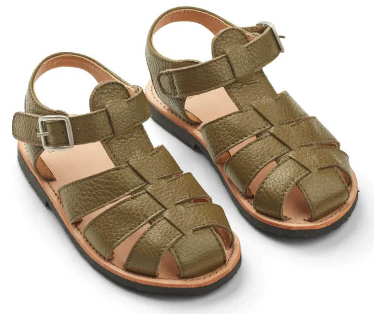 Sandale din piele Brook, kaki