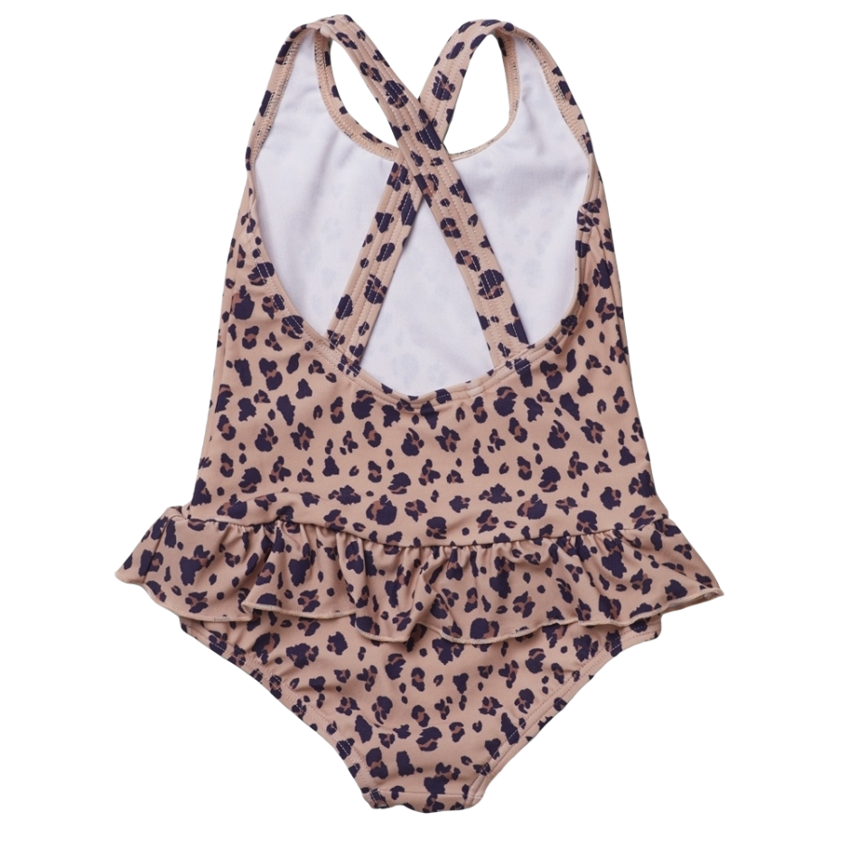 Costum de baie Amara leopard roz