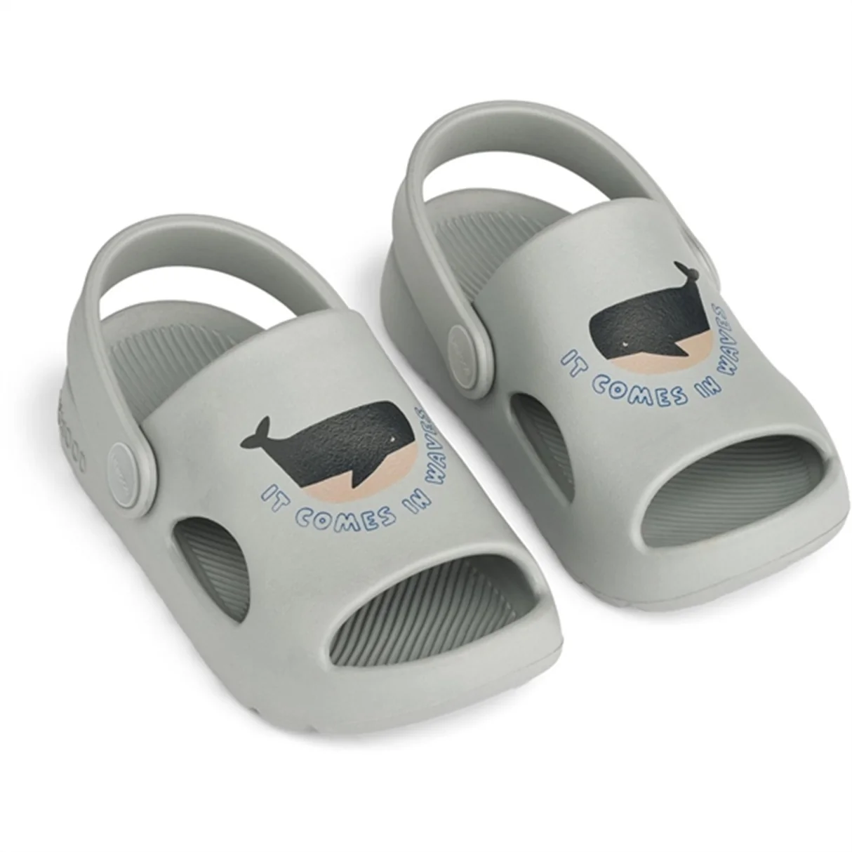 Sandale ușoare pentru copii cu imprimeu balenă