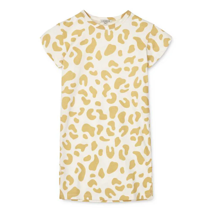 Rochie din bumbac organic cu imprimeu leo jojoba