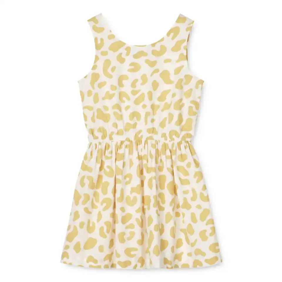 Rochie din bumbac organic cu print leo