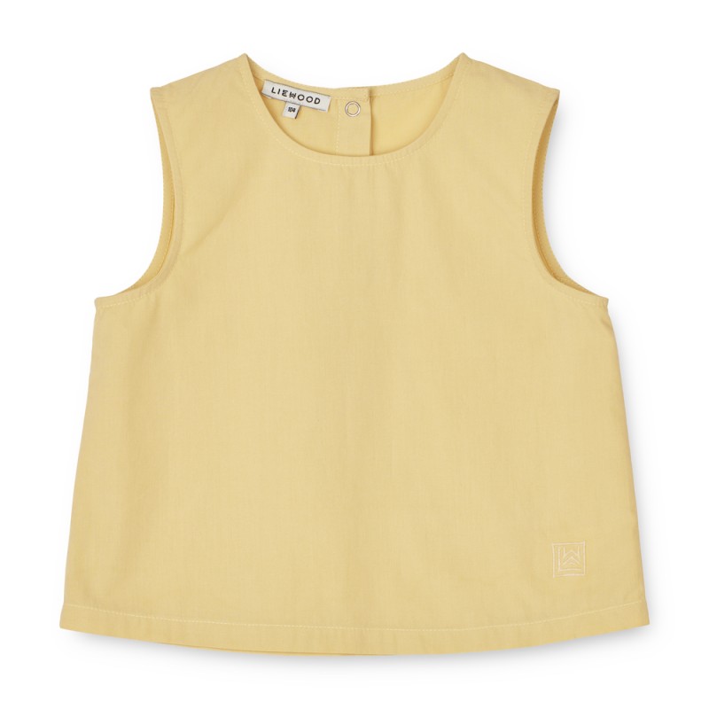 Maiou lejer din bumbac organic, galben