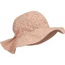 Pălărie de soare roz prăfuit cu broderie