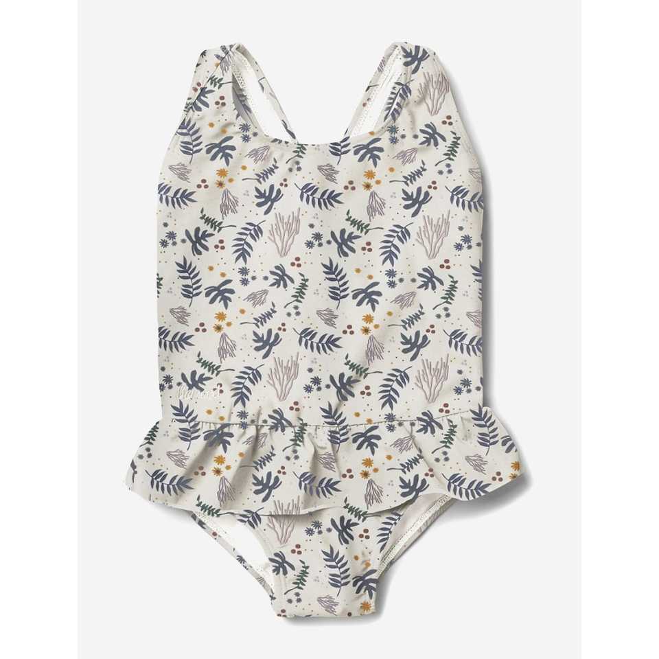 Costum de baie cu volănașe Amara, Coral Floral Mix