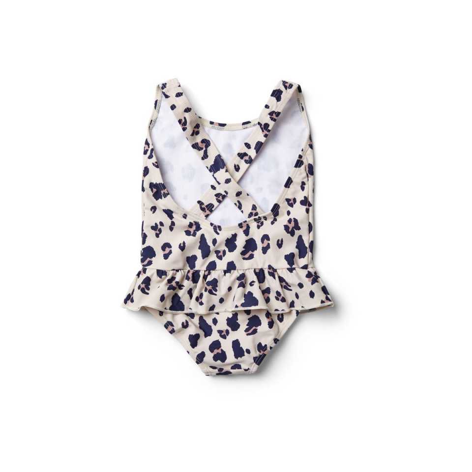 Costum de baie cu volănașe Amara, Leo Beige Beauty